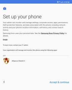 How to Backup Alliance Shield X app in Samsung Account