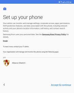 HOW TO BACKUP OR UPLOAD ALLIANCE SHIELD X APP ON SAMSUNG ACCOUNT