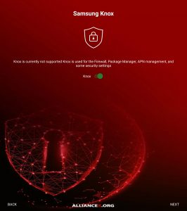 Alliance Shield X Knox licensed disabled by Samsung, no more app