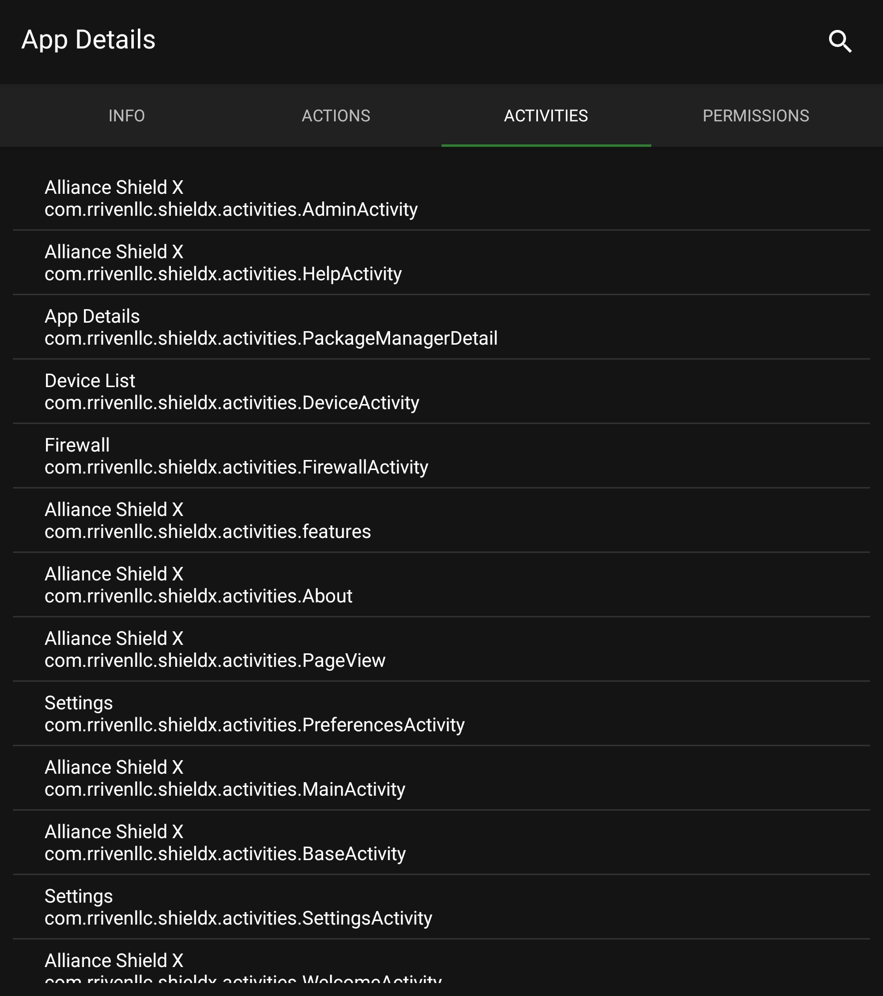 Application Manager Disable Packages