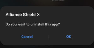 Uninstall - Alliance Shield